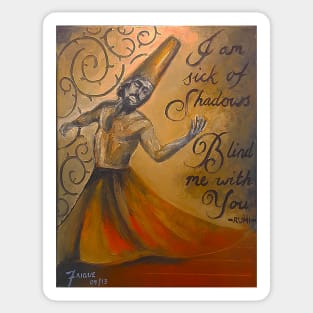 Whirling Submission - Rumi Sticker